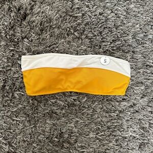 Forever 21 - Yellow and White Bikini Top